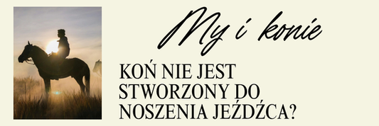 Koń nie jest stworzony do noszenia jeźdźca.